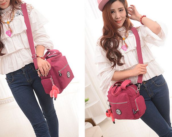 กระเป๋าถือ กระเป๋าสะพาย ผู้หญิง กระเป๋าวัยรุ่น ผ้าไนลอน กันน้ำ สีสันสดใส กระเป๋า ทรงลูกเต๋า ใส่ของได้เยอะ มีช่องแยกหลายช่อง แบบสวย ราคาถูก 817573