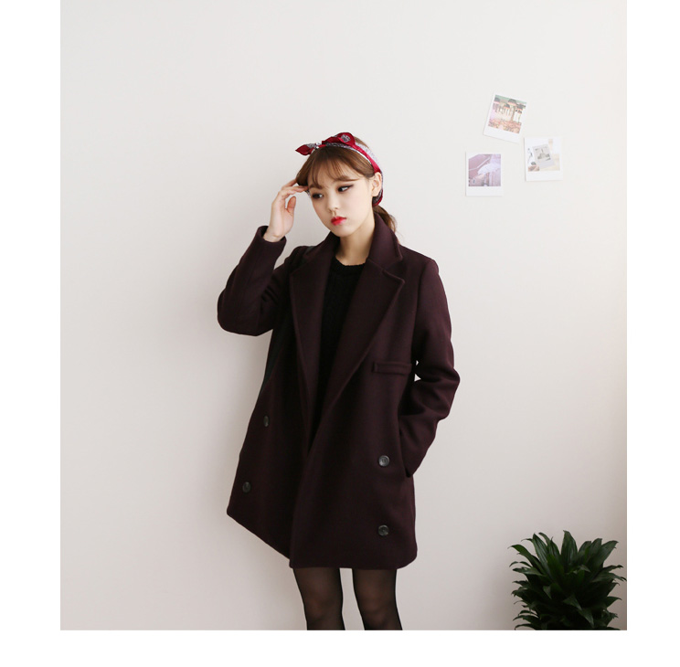 เสื้อโค้ทกันหนาว ทรงเรียบหรู มีสไตล์ ผ้าสักกะหลาดผสมสำลี บุซับในกันลม พร้อมส่งจ้า สีน้ำตาลเข้ม