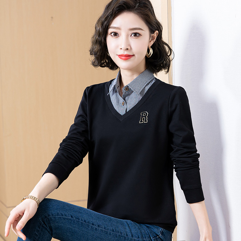 เสื้อยืดสีดำ แฟชั่น เสื้อยืด T-shirt สีดำ สวมใส่สบาย ไม่ร้อน