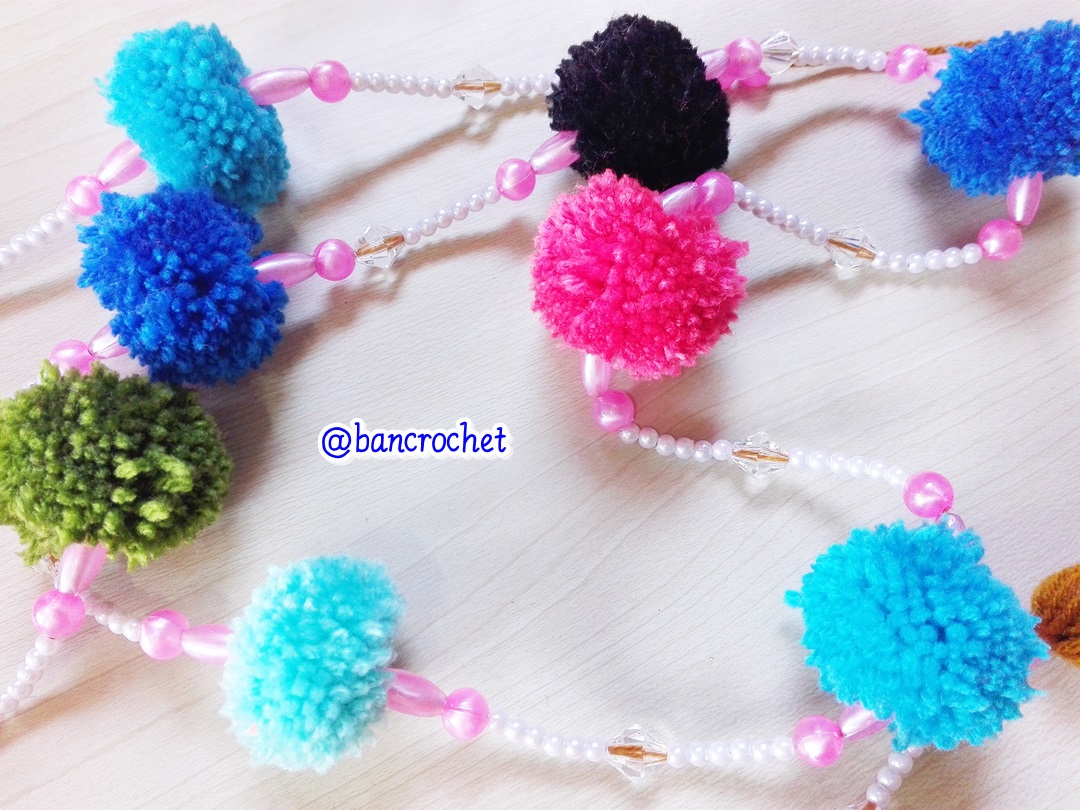 Bancrochet ม่านประตูโครเชต์ มู่ลี่ฉากกันห้อง crochet door hanging หลากสี 160 cm