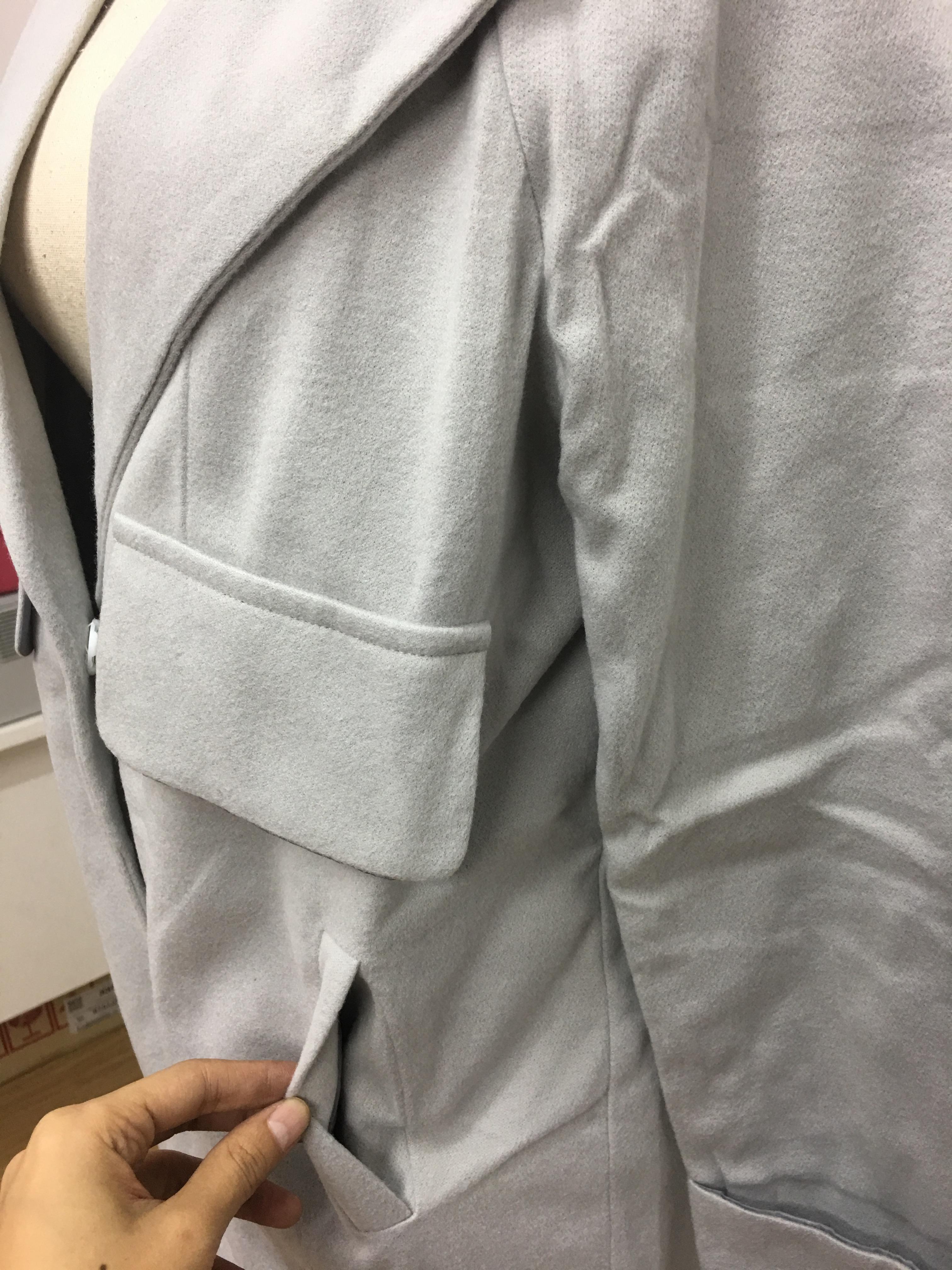 เสื้อโค้ทกันหนาว ทรงสวย ผ้าสำลีผสมสักกะหลาด เนื้อเบา นุ่ม เป็นทรง บุซับในกันลม พร้อมส่งจ้า สีชมพู,เทา กดเลือกด้านล่างได้เลยค่า