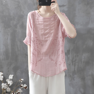 เสื้อเชิ้ตผ้าฝ้ายลินิน ขายเสื้อเชิ้ต ผ้าลินิน เสื้อเชิ้ตผ้าฝ้ายผู้หญิง