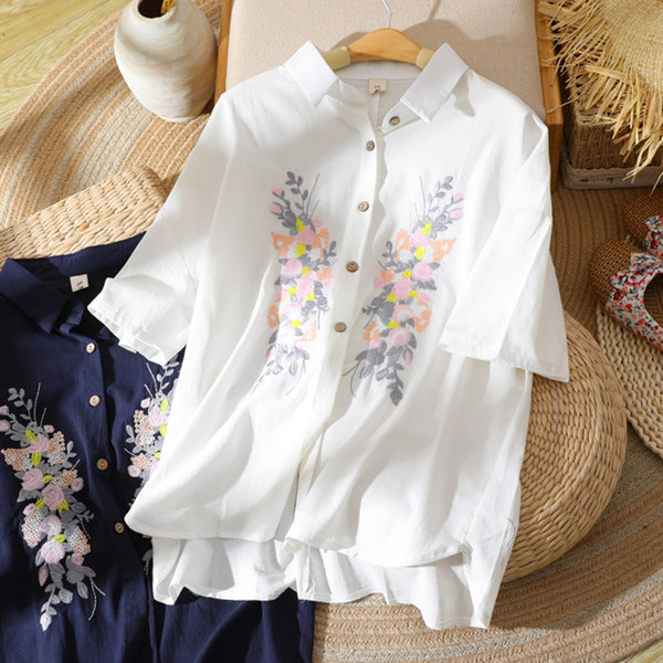 เสื้อลินิน เสื้อผ้าฝ้ายลินิน เสื้อเชิ้ตผ้าลินิน