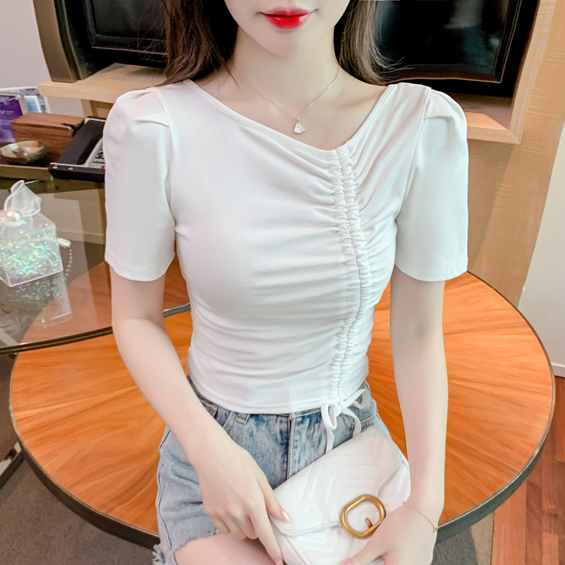 เสื้อผ้าวัยรุ่นเกาหลี เสื้อยืดวัยรุ่นผู้หญิง มีขนาด S M L XL