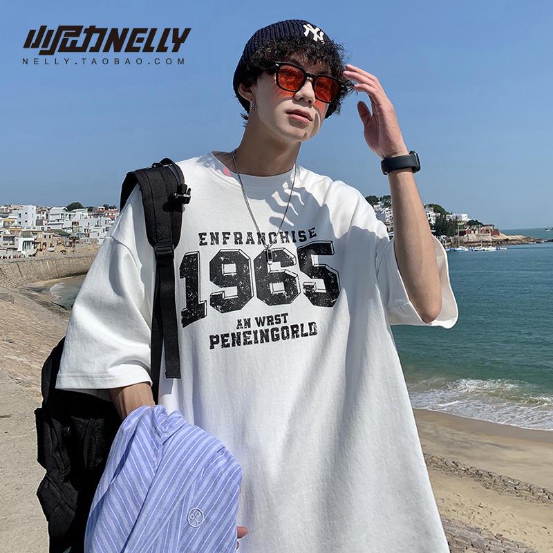 เสื้อยืดคอกลม ผู้ชาย เสื้อยืดผู้ชายเกาหลี เสื้อยืดเกาหลี แบรนด์ NELLY
