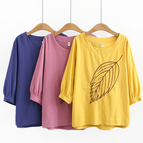 เสื้อลินินสไตล์ผู้ใหญ่ เสื้อคุณแม่ เสื้อผู้ใหญ่ แบรนด์ LININ