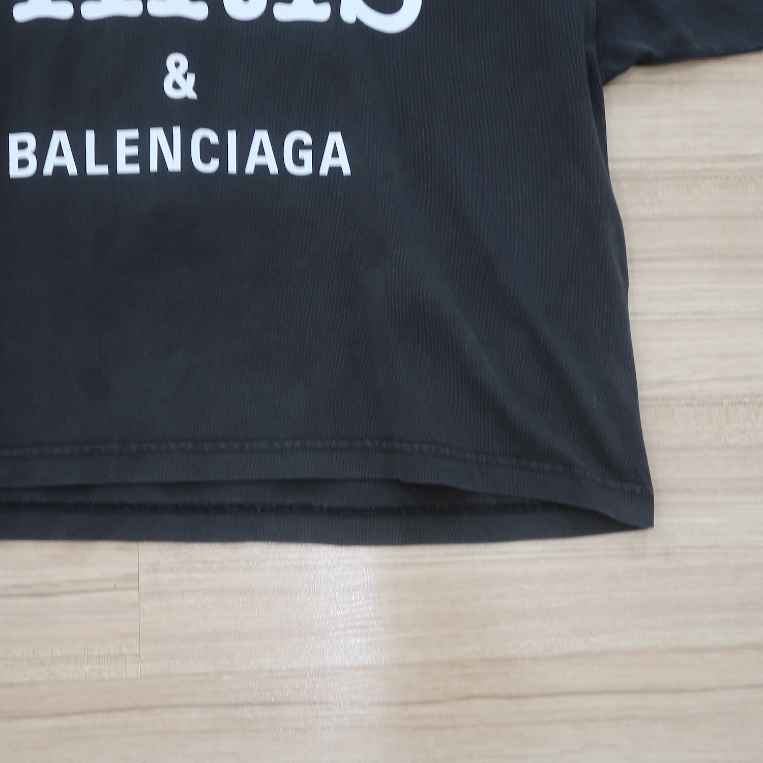 Balenciaga Black I Love Paris Logo T Shirt