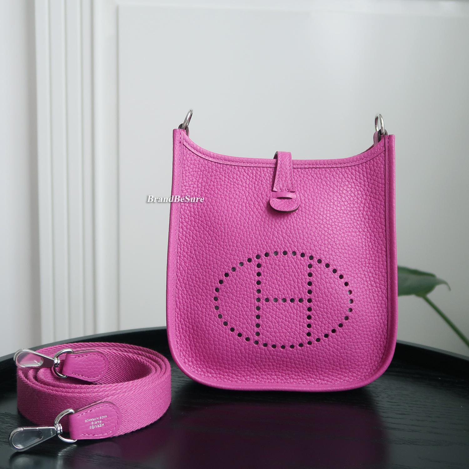 Hermes Magnolia Clemence Leather Evelyne TPM 16 CM PHW