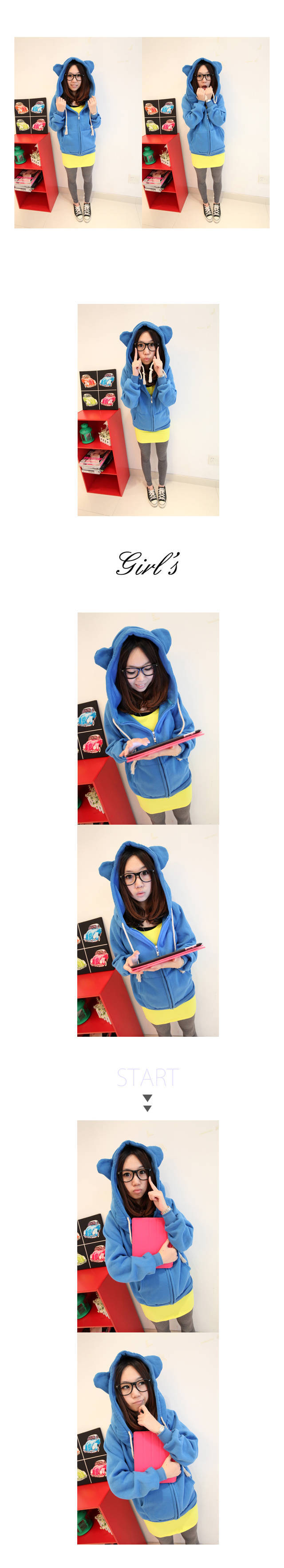 เสื้อกันหนาวฮู้ดดี้ แฟชั่นเกาหลี หูหมี น่ารัก ราคาโดนๆ เลือกสีที่ชอบด้านในเลยจ้า