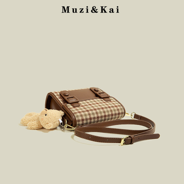 กระเป๋าสะพายข้างผู้หญิง กระเป๋าสะพายสไตล์เกาหลี By Muzi&Kai