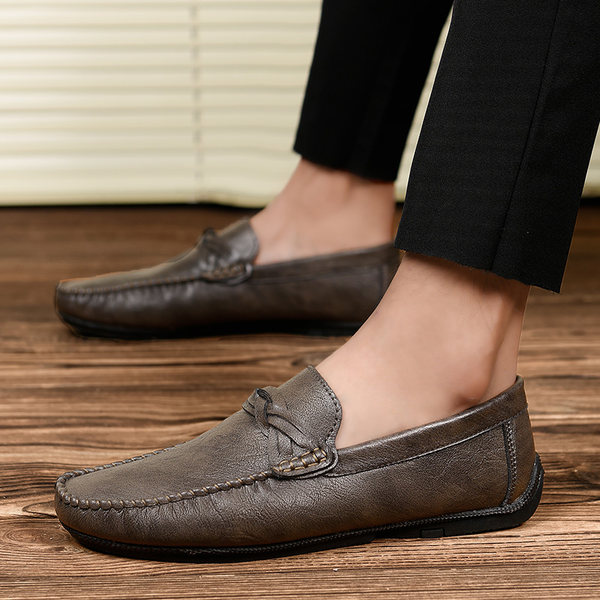 รองเท้าหนังผู้ชาย มีไซส์39-44 รองเท้าโลฟเฟอร์ชาย Slip-On Shoes