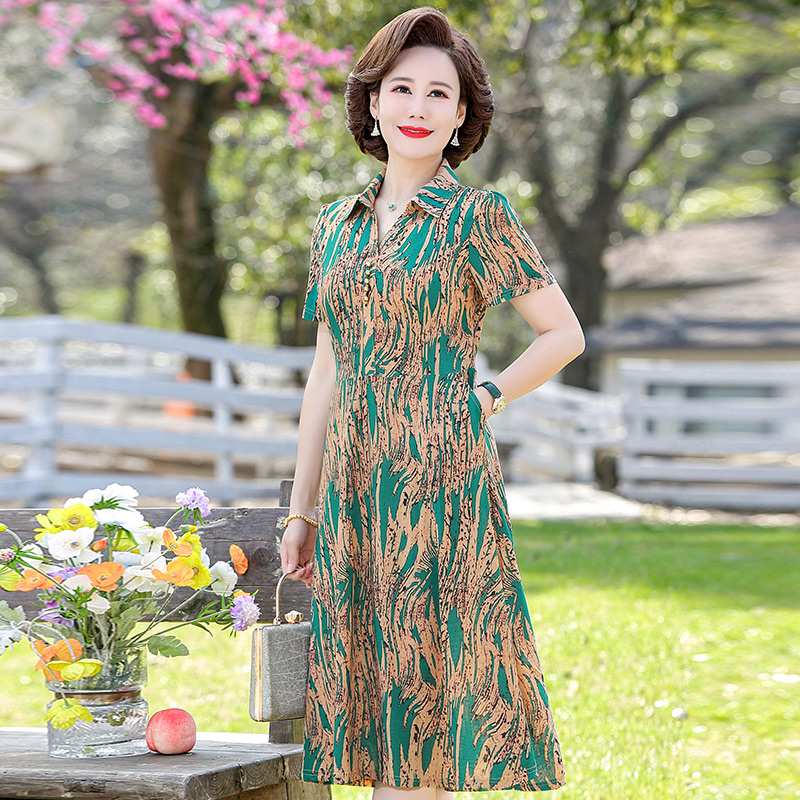 เดรสวัยผู้ใหญ่40-60ปี เดรสคุณแม่ ชุดเดรสทำงานวัยผู้ใหญ่ แบรนด์ MAMA DRESS