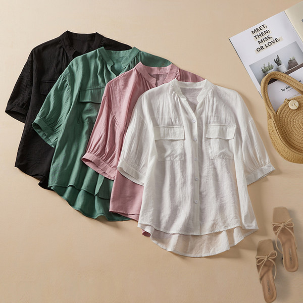 เสื้อลินิน แบบเสื้อสวยๆ เสื้อผ้าฝ้ายลินิน เสื้อเชิ้ตผ้าลินิน BY LININ