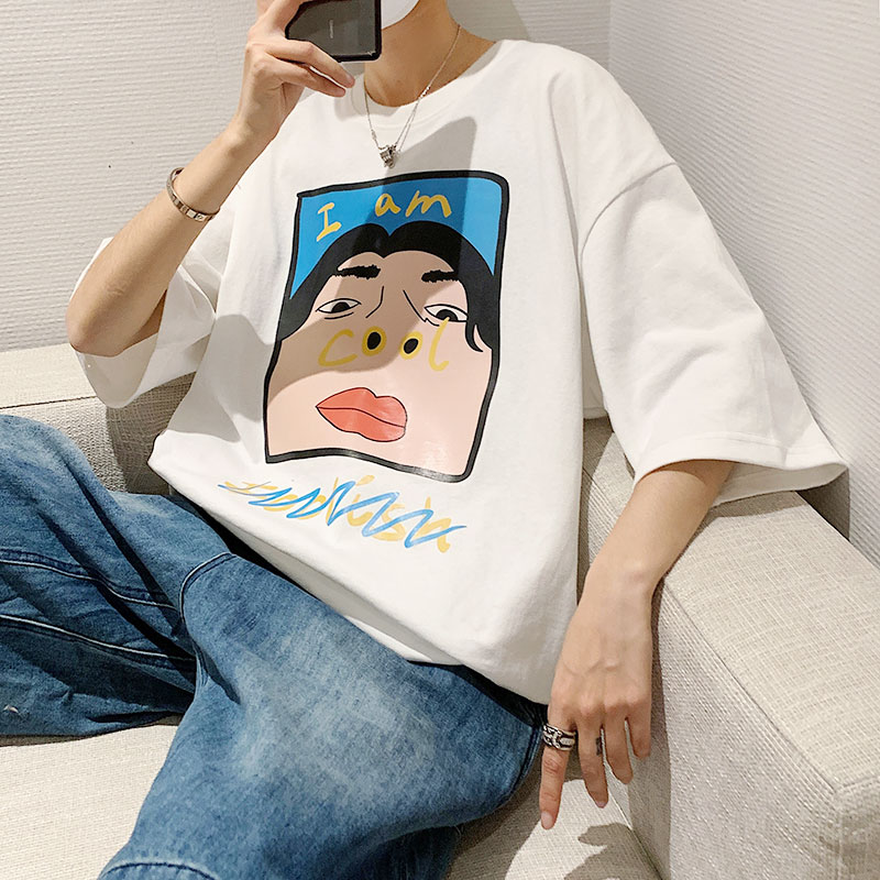 เสื้อยืดผู้ชายอ้วน M-5XL