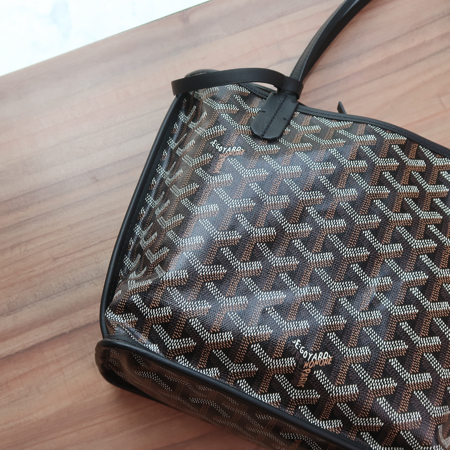Goyard Black Monogram Heart Anjou Mini Bag (Full Set 2024)