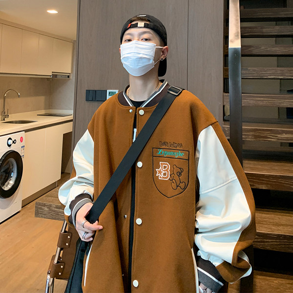 เสื้อแจ็คเก็ตเบสบอล เสื้อคลุม เสื้อแขนยาวสไตล์เกาหลี