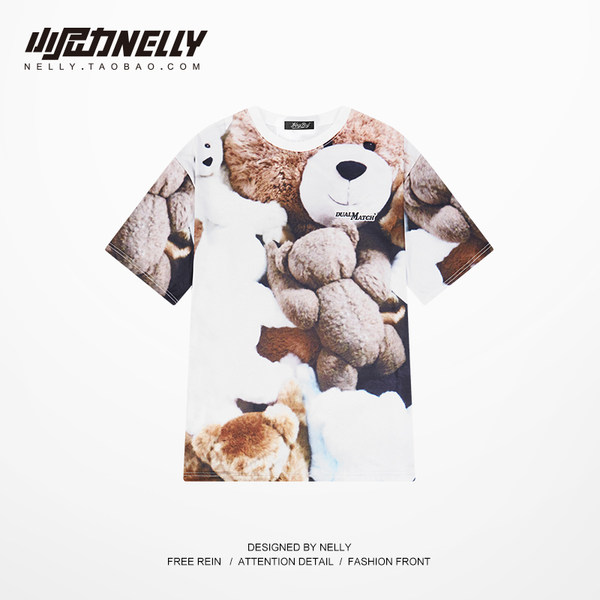 เสื้อยืดคอกลม ผู้ชาย เสื้อยืดผู้ชายเกาหลี เสื้อยืดเกาหลี แบรนด์ NELLY