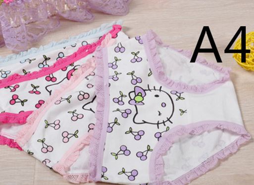 กางเกงในเด็ก ผ้า Cotton Set 6 ตัว ลาย เชอรี่ คิตตี้ no 34645_a4