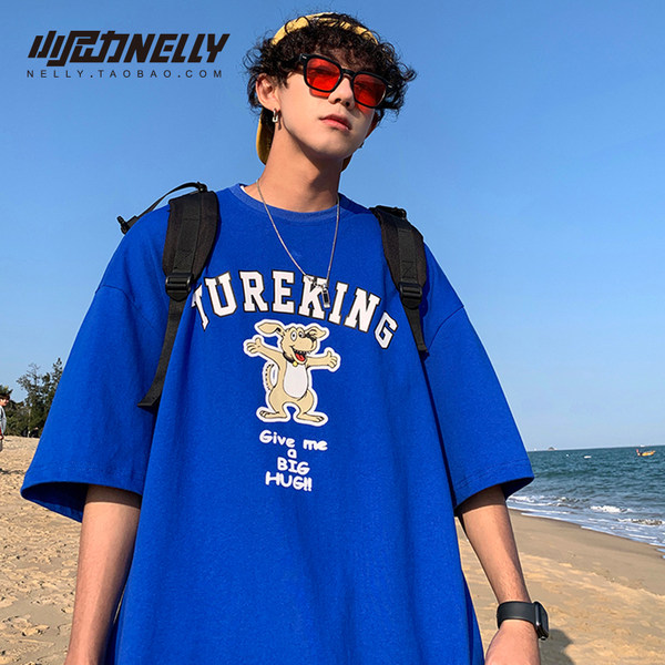เสื้อยืดคอกลม ผู้ชาย เสื้อยืดผู้ชายเกาหลี เสื้อยืดเกาหลี แบรนด์ NELLY