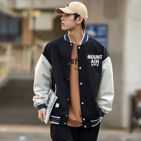 เสื้อแจ็คเก็ตเบสบอล เสื้อคลุม เสื้อแขนยาวสไตล์เกาหลี