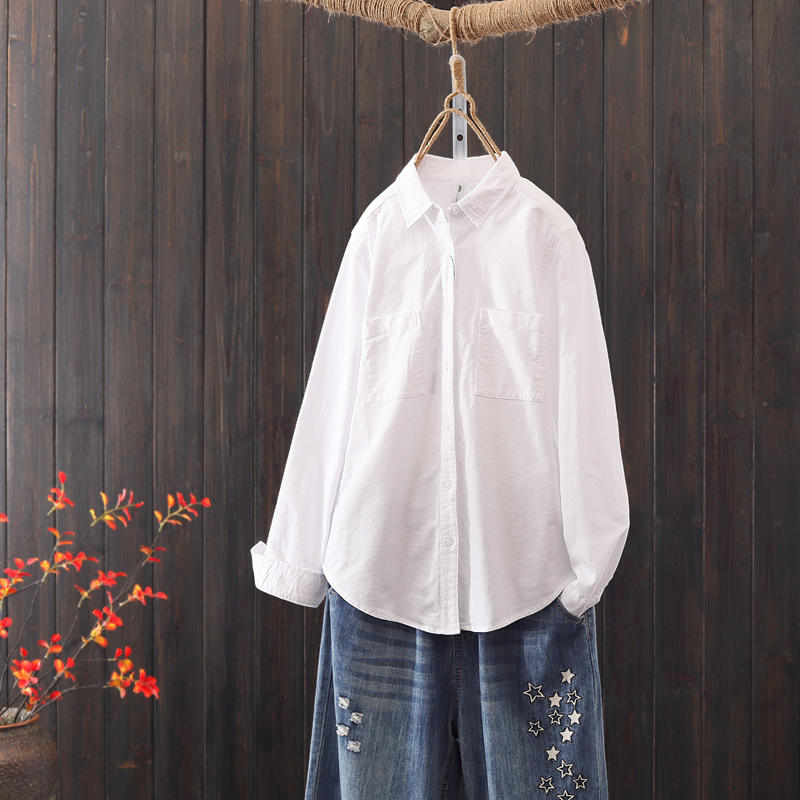 แบบเสื้อสวยๆ เสื้อผ้าฝ้ายลินิน เสื้อเชิ้ตผ้าลินิน