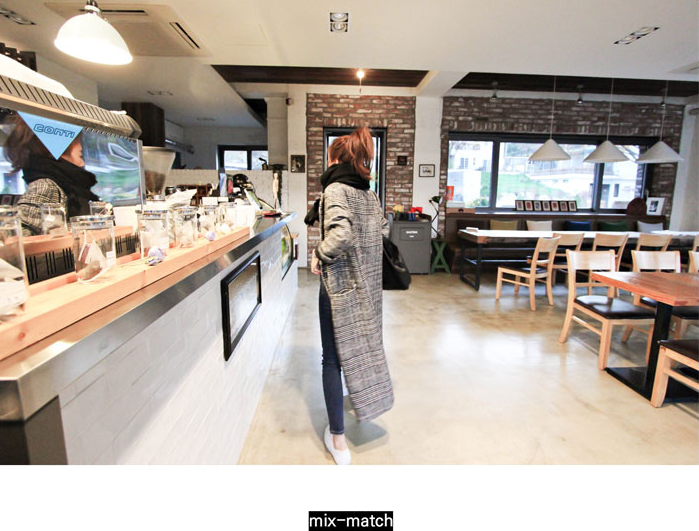 Korea Minimal Coat เสื้อคลุมกันหนาว ตัวยาว37" สไตล์เกาหลี ผ้าทอลายสก๊อต บุซับในกันลม