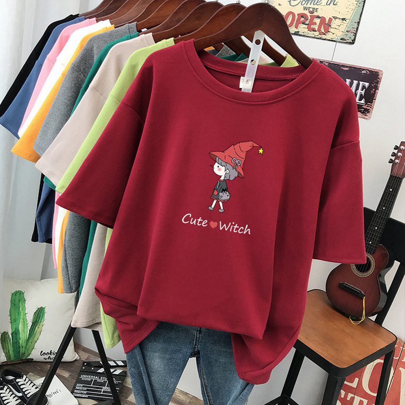เสื้อยืดคอตตอน สกรีนลายน่ารัก มีหลากหลายสี ส่งฟรีทั่วไทย BY JIMIAO