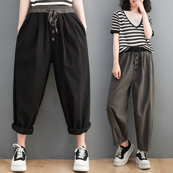 เสื้อลินินคนอ้วน เสื้อทีเชิ้ตคนอ้วนผู้หญิง เสื้อทีเชิ้ตตัวใหญ่ By Literary Plus size