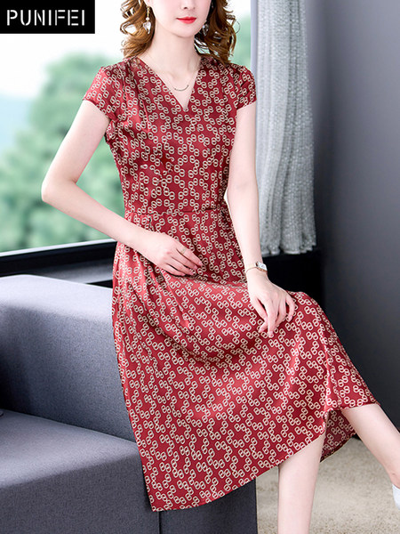 เดรสวัยผู้ใหญ่40-60ปี เดรสคุณแม่ ชุดเดรสทำงานวัยผู้ใหญ่ แบรนด์ MAMA DRESS