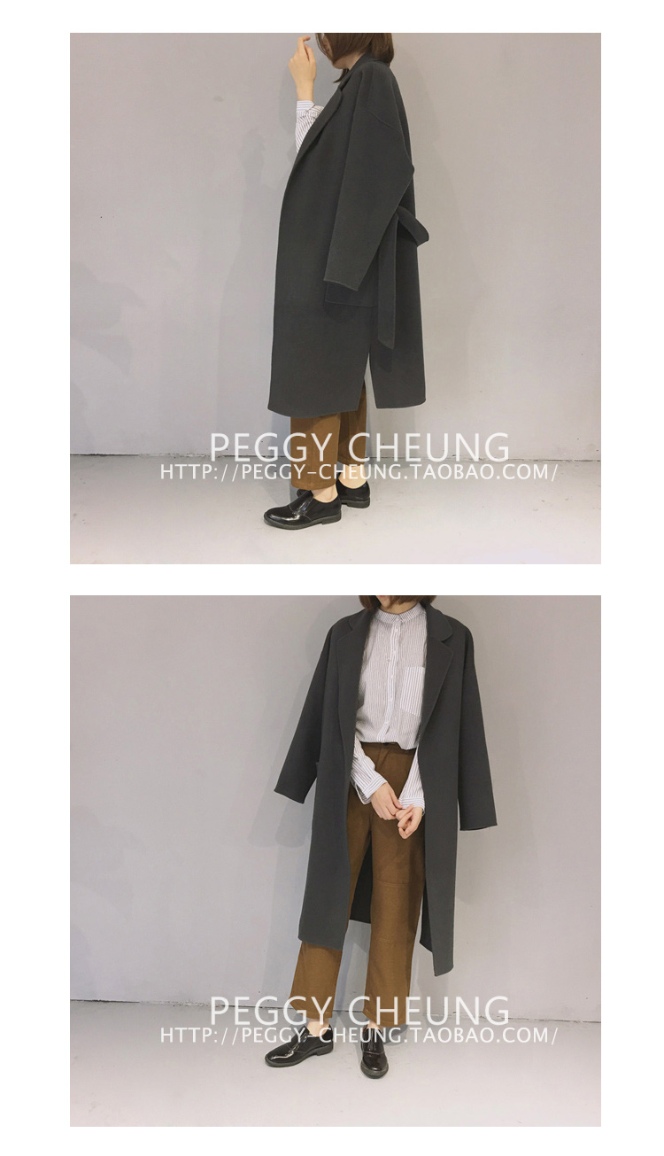 เสื้อโค้ทกันหนาว พร้อมเชือกผูกเอว เรียบเก๋ พร้อมส่งจ้า same pic