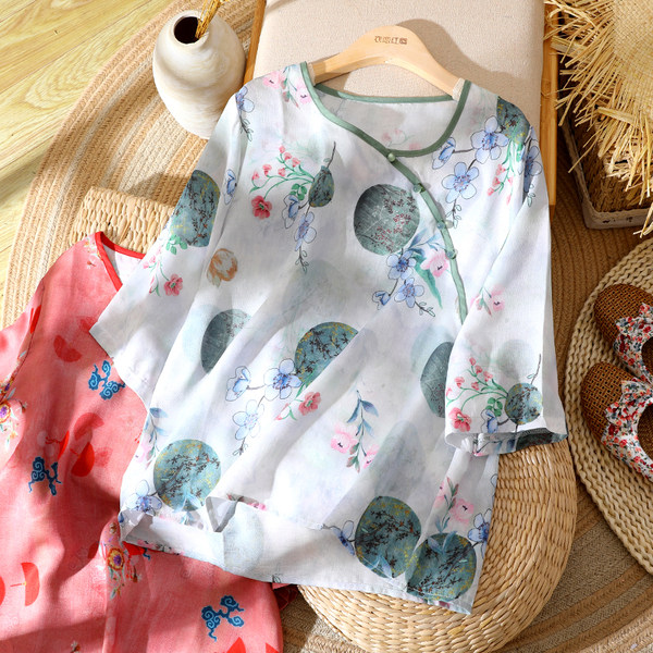 เสื้อลินิน เสื้อผ้าฝ้ายลินิน เสื้อเชิ้ตผ้าลินิน
