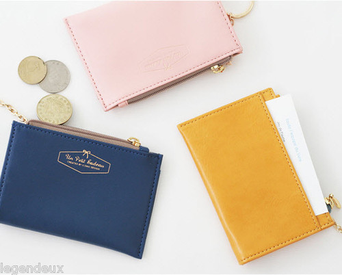 Iconic Key Coin Wallet Women Purse Credit Business ID Card Holder Key Case