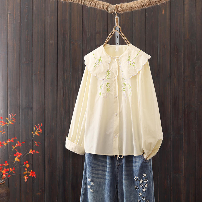 แบบเสื้อสวยๆ เสื้อผ้าฝ้ายลินิน เสื้อเชิ้ตผ้าลินิน