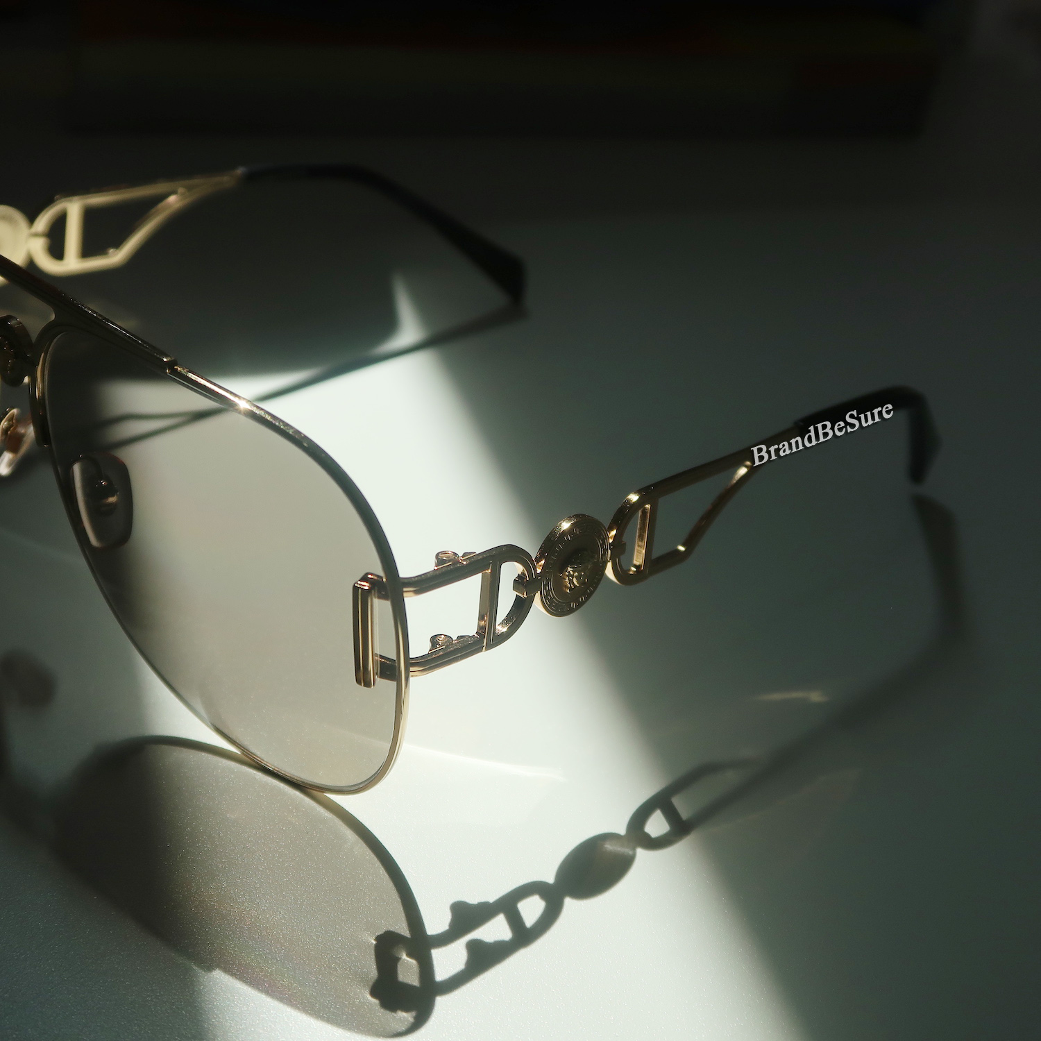 Versace Gold Medusa '95 Pilot Sunglasses