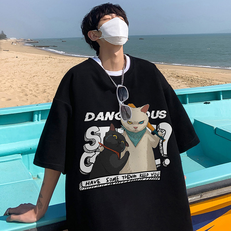 เสื้อยืดผู้ชายอ้วน M-5XL