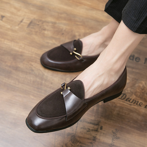 รองเท้าหนังผู้ชาย มีไซส์39-44 รองเท้าโลฟเฟอร์ชาย Slip-On Shoes