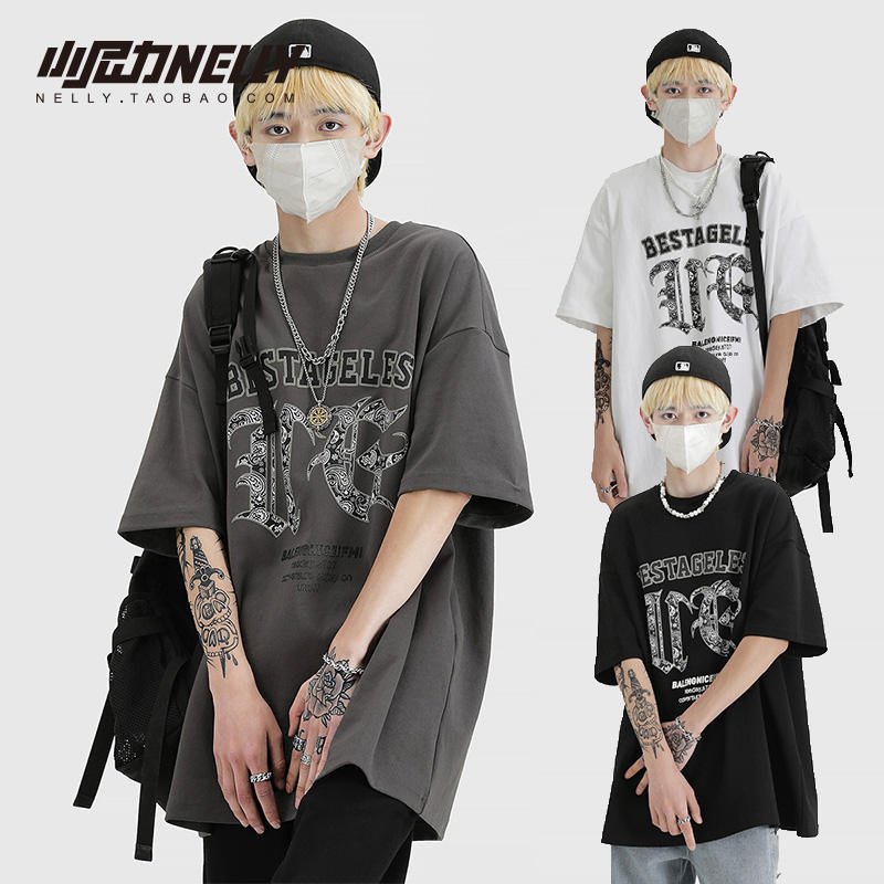 เสื้อยืดคอกลม ผู้ชาย เสื้อยืดผู้ชายเกาหลี เสื้อยืดเกาหลี แบรนด์ NELLY