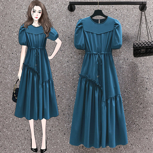 เดรสคนอ้วน เดรสสาวอวบ ชุดเดรสคนอ้วนวัยรุ่น BY PLUS SIZE Girl