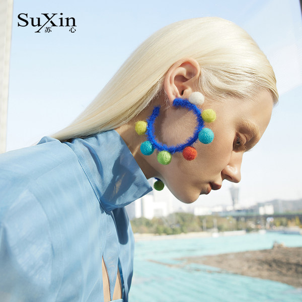 ตุ้มหู ต่างหู ต่างหูผู้หญิง By SuXin