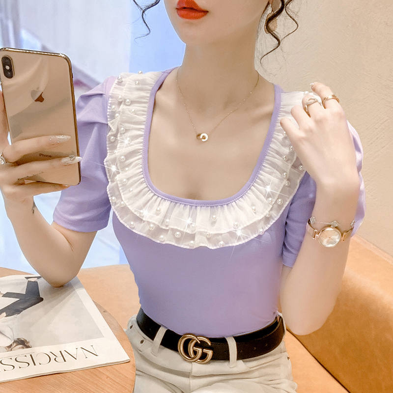 เสื้อยืดวัยรุ่นน่ารักๆ เสื้อวัยรุ่นแขนสั้น เสื้อผ้าวัยรุ่นเกาหลี แบรนด์ Wiyike