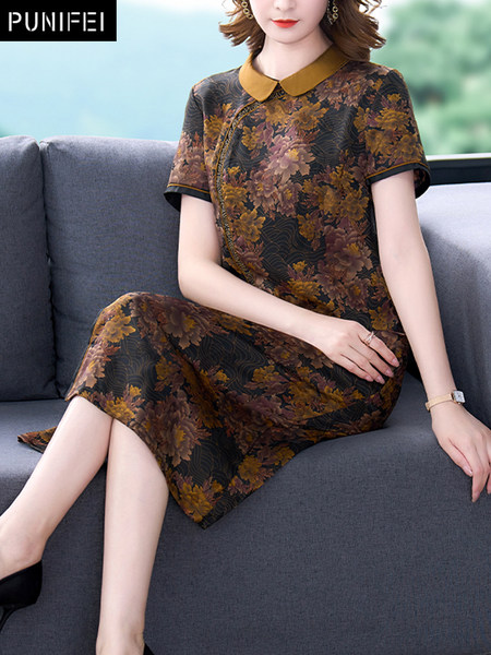 เดรสวัยผู้ใหญ่40-60ปี เดรสคุณแม่ ชุดเดรสทำงานวัยผู้ใหญ่ แบรนด์ MAMA DRESS