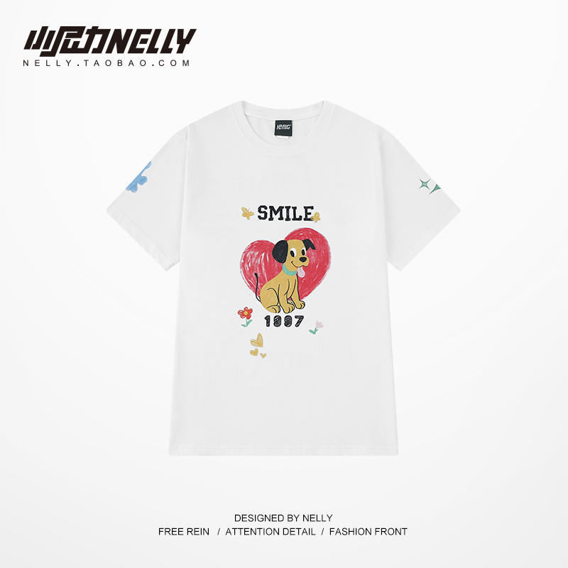 เสื้อยืดคอกลม ผู้ชาย เสื้อยืดผู้ชายเกาหลี เสื้อยืดเกาหลี แบรนด์ NELLY
