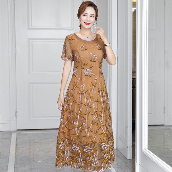เดรสวัยผู้ใหญ่40-60ปี เดรสคุณแม่ ชุดเดรสทำงานวัยผู้ใหญ่ แบรนด์ MAMA DRESS