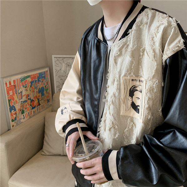 เสื้อแจ็คเก็ตเบสบอล เสื้อคลุม เสื้อแขนยาวสไตล์เกาหลี
