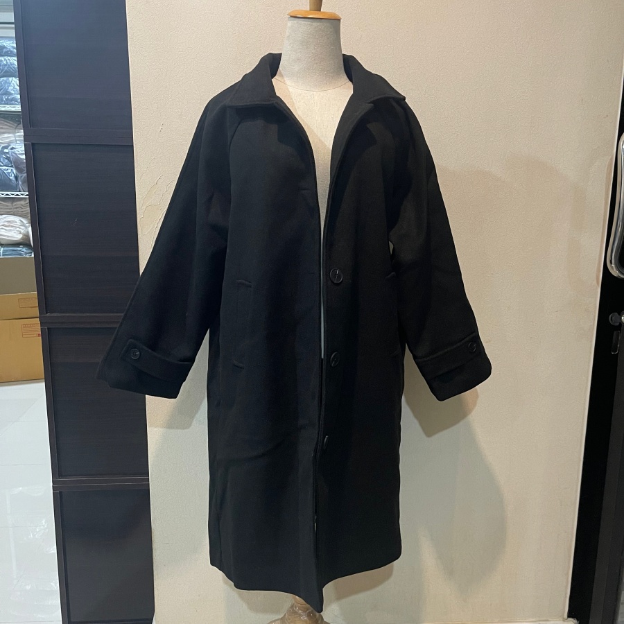 OverCoat เสื้อโค้ทยาวกันหนาว สไตล์ญี่ปุ่น แบบเรียบๆ ผ้าวูลผสมเนื้อดี บุซับในกันลม พร้อมส่ง