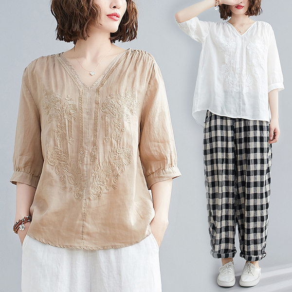 เสื้อผ้าฝ้ายสไตล์วินเทจ ใส่ตั้งแต่สาวผอม-สาวอวบ น้ำหนักตัว50-90 กิโลกรัม By Meimei plus size
