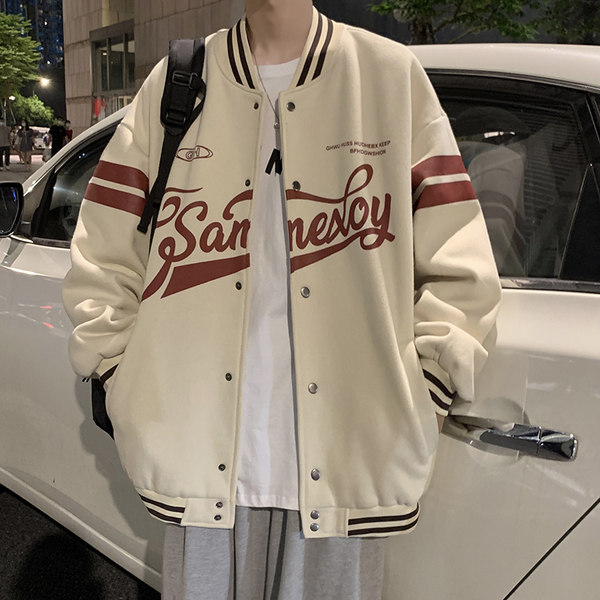 เสื้อแจ็คเก็ตเบสบอล เสื้อคลุม เสื้อแขนยาวสไตล์เกาหลี