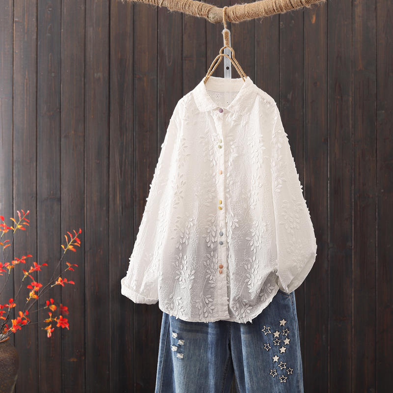 แบบเสื้อสวยๆ เสื้อผ้าฝ้ายลินิน เสื้อเชิ้ตผ้าลินิน
