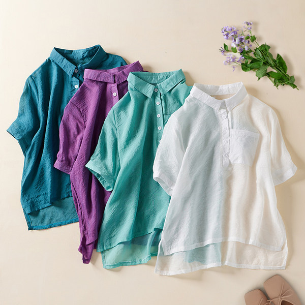 เสื้อลินิน เสื้อผ้าฝ้ายลินิน เสื้อเชิ้ตผ้าลินิน