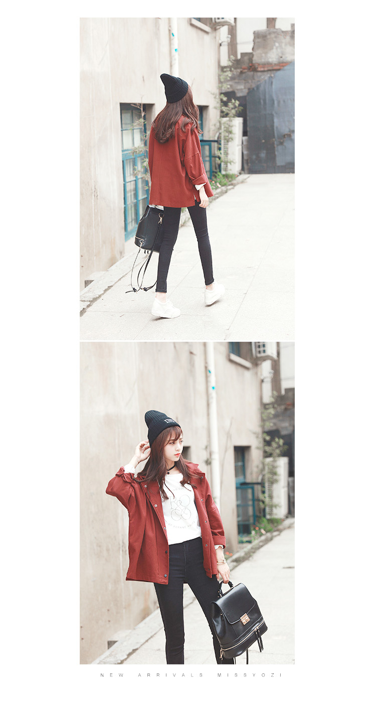 เสื้อคลุมสไตล์เกาหลี ทรงโคล่ง แนวๆ ผ้าเนื้อด้าน เหมาะใส่คลุมวันสบายๆ